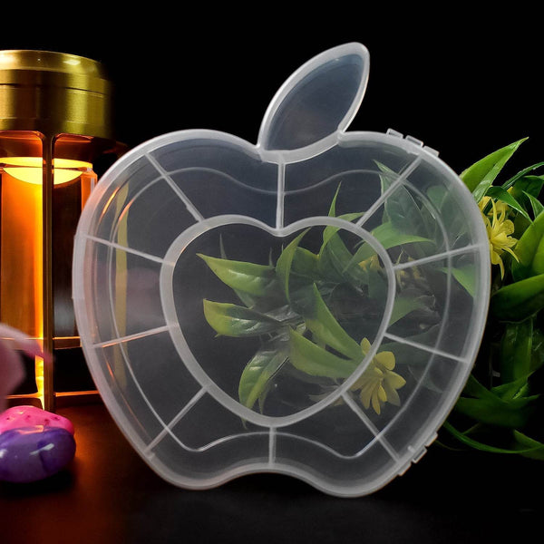 Plastic Apple Shape Jewellery Storage Box (1 Pc) - dailyneed.life