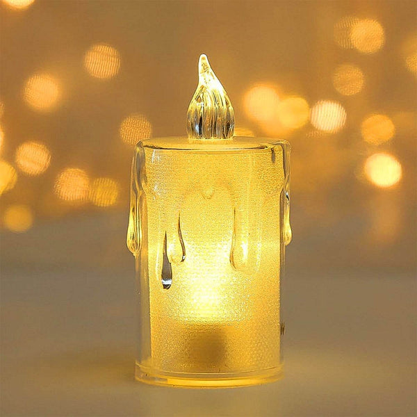 Simple Candles for Home Decoration, Crystal Candle Lights, Diwali - dailyneed.life
