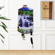 Decorative Wooden Vertical Scenery with Hooks for Wall Hanging - dailyneed.life