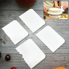 Plastic Cake Scraper Cake Decorating Pastry Baking Tool (4 Pcs Set) - dailyneed.life