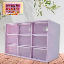Plastic Compact Drawer Organizer for Jewellery (9 Compartment) - dailyneed.life
