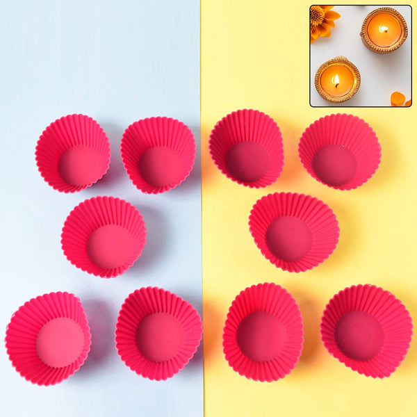 Silicone Cup Cake Mould (10 Pcs Set) - dailyneed.life