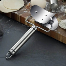 Multifunctional Easy and Fast Stainless Steel Puri cutter roller Machine with Handle for Home Baking Tools for Women, Dough Circle Roller Cutter for Kitchen (1 pc) - dailyneed.life