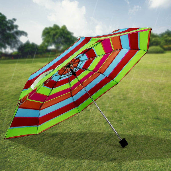 3-Fold Sun & Rain Protective Solid Foldable Umbrella, (1 Pc / Mix Design) - dailyneed.life