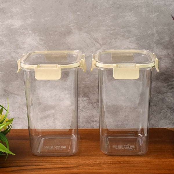 Apex Press N’ Lock Airtight Kitchen Storage Container Set (2Pc/1400ml) Approx - dailyneed.life