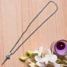 Silver Chain With Gada Pendant / Locket (1 Pc) - dailyneed.life