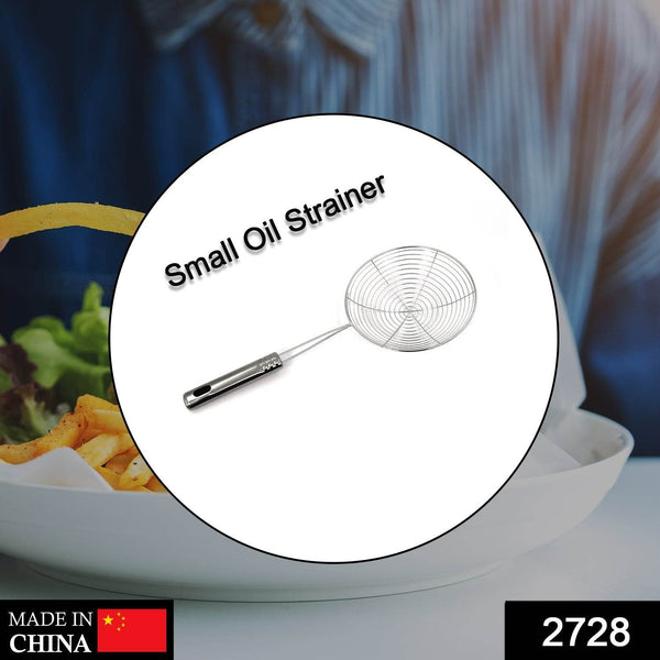 Small Oil Strainer To Get Perfect Fried Food Stuffs Easily Without Any Problem And Damage. - dailyneed.life