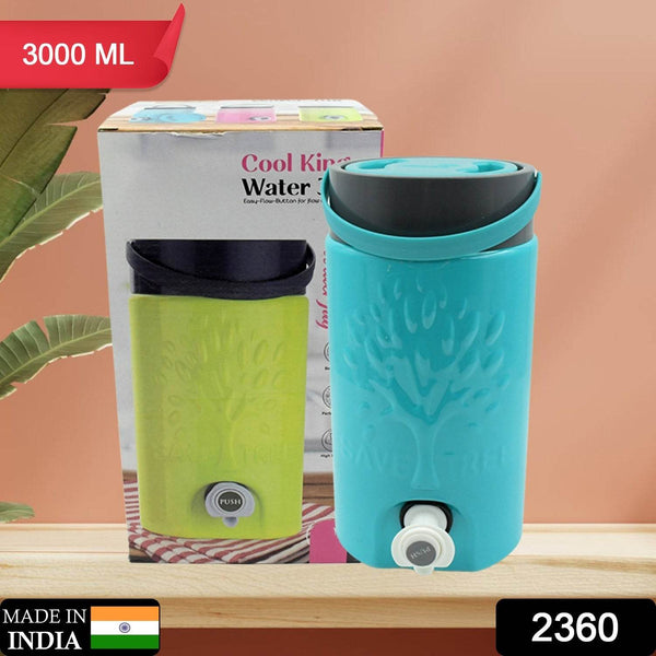 Insulated Water Jug with Tap (3000ml): Leakproof, Travel Cooler - dailyneed.life