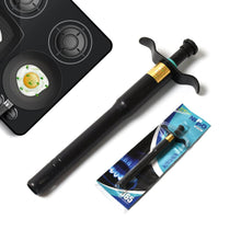 Stainless Steel Black Gas Lighter for Kitchen Gas Stove, Long Lasting, Unbreakable Lighters for Gas Stoves, Restaurants & Kitchen (1 Pc) - dailyneed.life