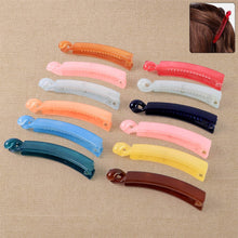 Multicolor Plastic Banana Hair Clips Set (12 Pc) - dailyneed.life