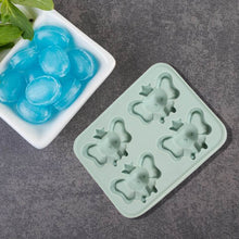 Silicone Cartoon Shape 4 Grid Ice Cube Tray Ice Cube Molds Trays Small Cubes Tray For Fridge, Flexible Silicon Ice Tray (1 pc) - dailyneed.life