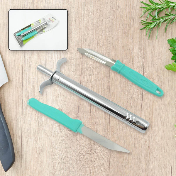 3-in-1 Kitchen Combo: Lighter, Stainless Steel Knife & Peeler - dailyneed.life