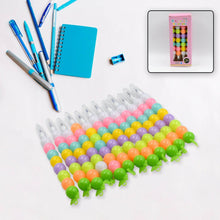 Stylish Pearls Pen Set – Fancy Multicolor Non-Sharpening Moti Gel Pens for Kids (12 Pc Set) - dailyneed.life