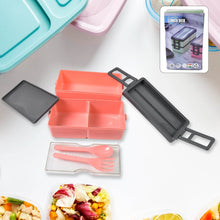 Plastic 3 Layer Leak Proof 3 Compartment Lunch Box for Office (1 Pc) - dailyneed.life