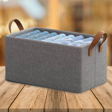 Cloth storage baskets, closet storage bins, Canvas Fabric Storage Basket for shelves, basket organizers for shelf, storage bins for clothes (48×27 Cm) - dailyneed.life