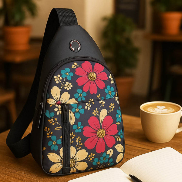 Waterproof Waist Bag, Shoulder Bags USB Charging Earphone Hook Sling Travel Bag (1 Pc / Mix Color) - dailyneed.life
