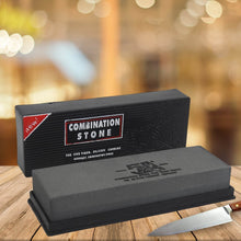 Silicon Carbide German Combination Stone, Dual Sided Stone for Knife and Tools Sharpening with Safety Case - dailyneed.life