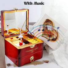 Dancer Ballerina Piano Music Box Hand Crank Music Plastic Box Gift (1 Pc) - dailyneed.life
