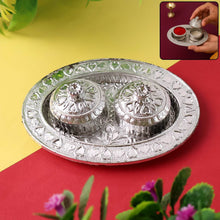 Oval Shape Special Puja Thali (1 Pc / Mix Design) - dailyneed.life