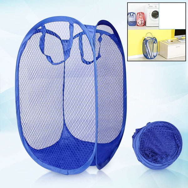 Foldable Collapsible Mesh Laundry Bag Pack Of 1 (Mix Color) - dailyneed.life