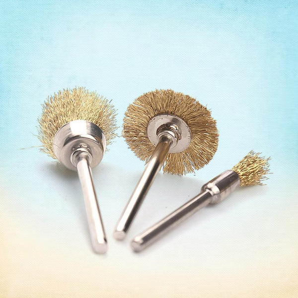 Brass Wire Wheels, 3 Pcs Brass Wire Wheels, Rust Removal Tool - dailyneed.life