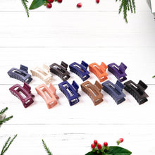 Matte Finish Rectangle Hair Claw Clip for Women and Girls – Assorted Color Pack – 12 Pc - dailyneed.life