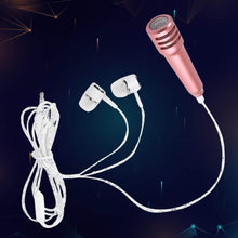 Mini Microphone Mic with Earphone for Voice Recording, Mike Mic Microphone with Handsfree for Mobile Computer, Headphone Handfree Earphone Usb Microphone Vocal Gift Miniature Children (1 Pc) - dailyneed.life
