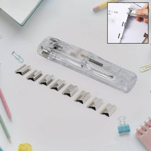 Portable Paper Clamp With 8 Pcs Clip Dispenser Handheld Paper Fast Clam (1 Set) - dailyneed.life