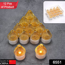 12Pcs Flameless LED Tea Light Candles for Home & Event Decor, Diwali - dailyneed.life