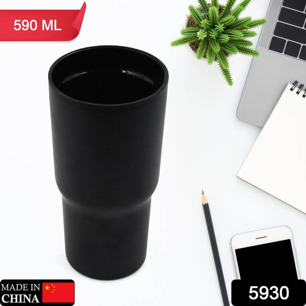 STAINLESS STEEL VACUUM INSULATED GLASS COFFEE CUPS DOUBLE WALLED TRAVEL MUG, CAR COFFEE MUG (590ml) - dailyneed.life