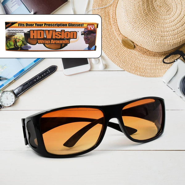 Protect Sunglasses | Clear Vision Glasses for Driving Car & Bike Riding Yellow/Black Glasses for Men and Women - dailyneed.life