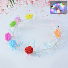 LED Flower Crown Headband – Multicolor Light-Up (1 Pc), Hair accessories - dailyneed.life