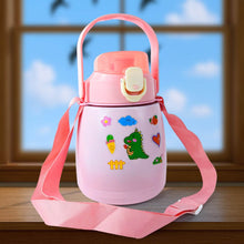 Stainless Steel Vacuum Insulated Water Bottle with Handle & Sticker (700 ML) - dailyneed.life