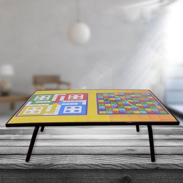 Foldable Multipurpose Mix Design Games Table Board || Bed Study Table (48 × 28 Cm / 1 Pc)   - dailyneed.life