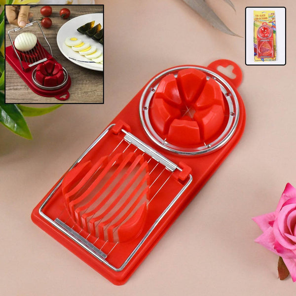 2 In 1 Egg Slicer, Egg Cutter For Hard Boiled Eggs (1 Pc) - dailyneed.life