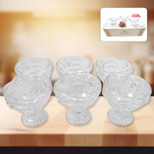 Glass Ice-Cream Cup Set, Home & Kitchen Serving or Dessert Cup (6 Pcs Set) - dailyneed.life