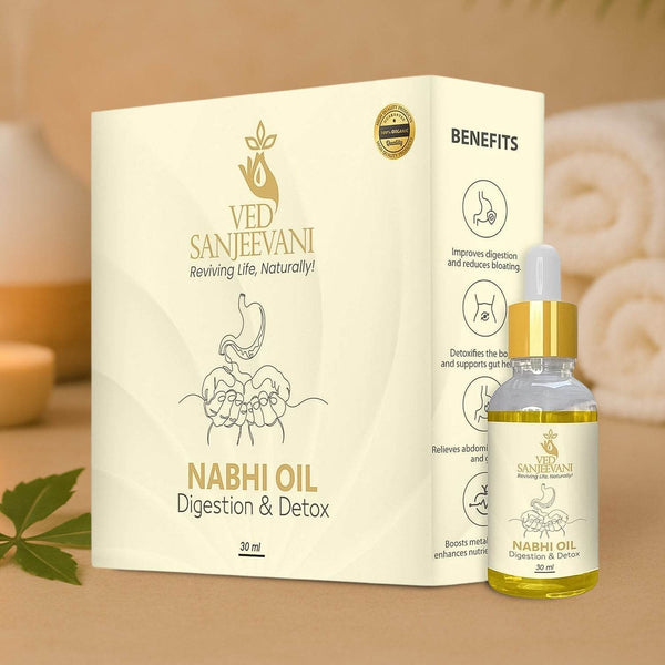 Ved Sanjeevani 30ML Ayurvedic Nabhi Oil for Digestion & Detox (30ML / 1 Pc) - dailyneed.life