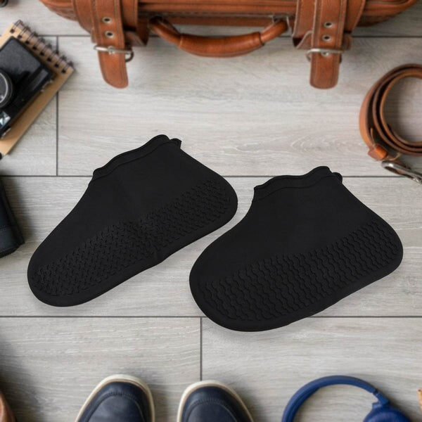Non-Slip Silicone Rain Reusable Anti skid Waterproof Fordable Boot Shoe Cover (Small Size / 1 Pair / Mix Color) - dailyneed.life