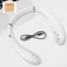 Portable USB Rechargeable Neck Fan – Wearable, 3 Speeds, Headphone Design - dailyneed.life