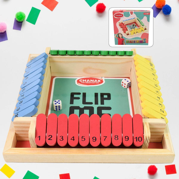 Shut The Box Dice Game, Classic Flip Me Multiplayer Game (1 Set) - dailyneed.life