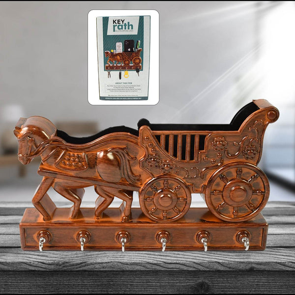 Plastic Rath Design Plastic 6 Hook Key Holder (1 Pc) - dailyneed.life