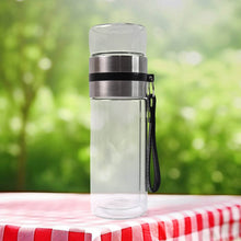 Glass Tea Infuser Bottle. Double Wall Outdoor sport Glass water bottle (550ml) - dailyneed.life