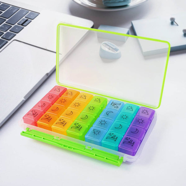 28 Grids Weekly Pill Organizer Box - dailyneed.life
