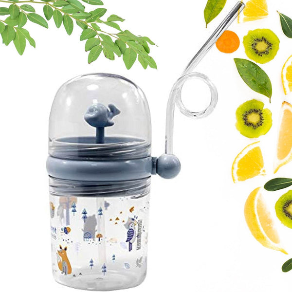 Whale Spray Sippy Cup (1 Pc): Straw, Lid, Spill-Proof, Fun Water Play - dailyneed.life