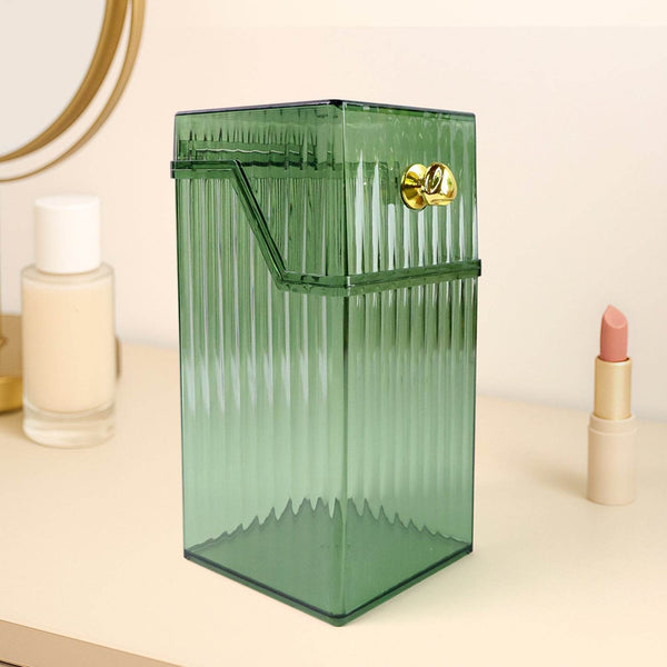 Square Plastic Storage Box with Flip Lid (1 Pc) - dailyneed.life