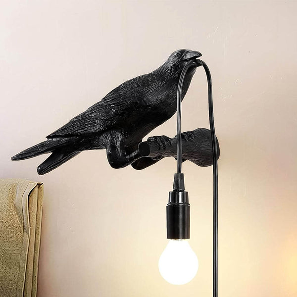 Crow Birds Table Lamps with Vintage Edison Bulb, Bird lamp (1 Set) - dailyneed.life