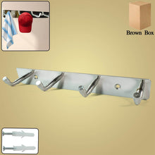 Stainless Steel Wall Mounted Coat 4 Hook Rack (20x3 / 1 Pc) - dailyneed.life