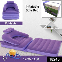 2 in 1 Air Mattress & Lounger, Portable Inflatable Mattress Air Sofa With Air Hand Pump (175×75 cm) - dailyneed.life