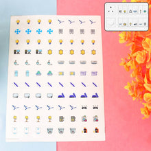 Smart Switch Icon Sticker Sheet (1 Sheet, 88 Icons) - dailyneed.life