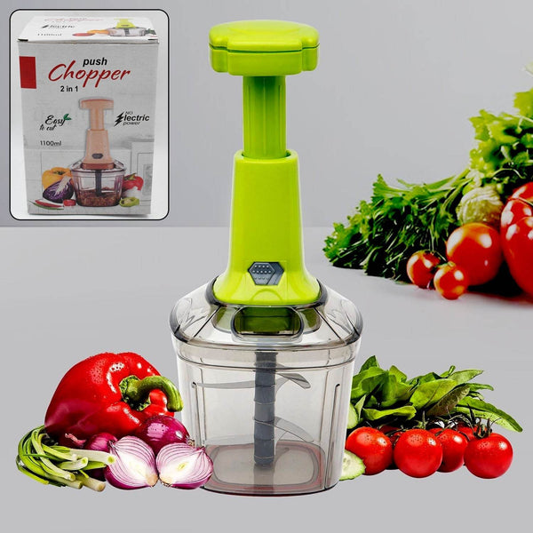 2in1 Press Vegetable Choppers for Kitchen (1100 ML) - dailyneed.life